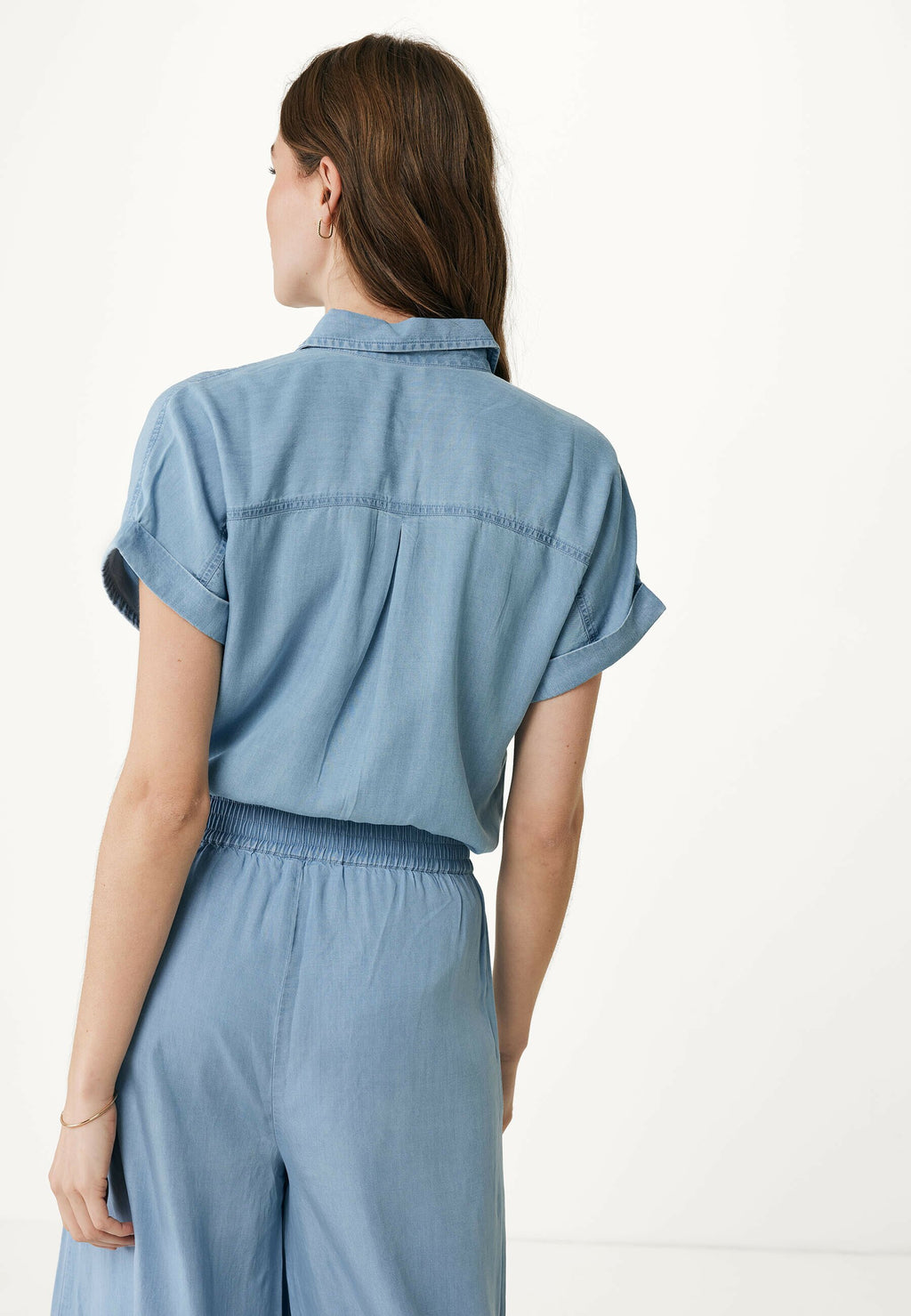Blouses korte mouw blauw Mexx