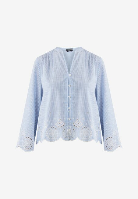 Blouses lange mouw blauw Mexx