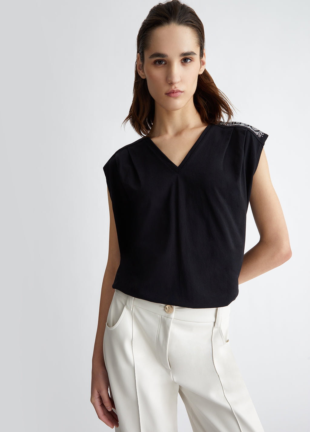 T-shirts korte mouw zwart Liu Jo