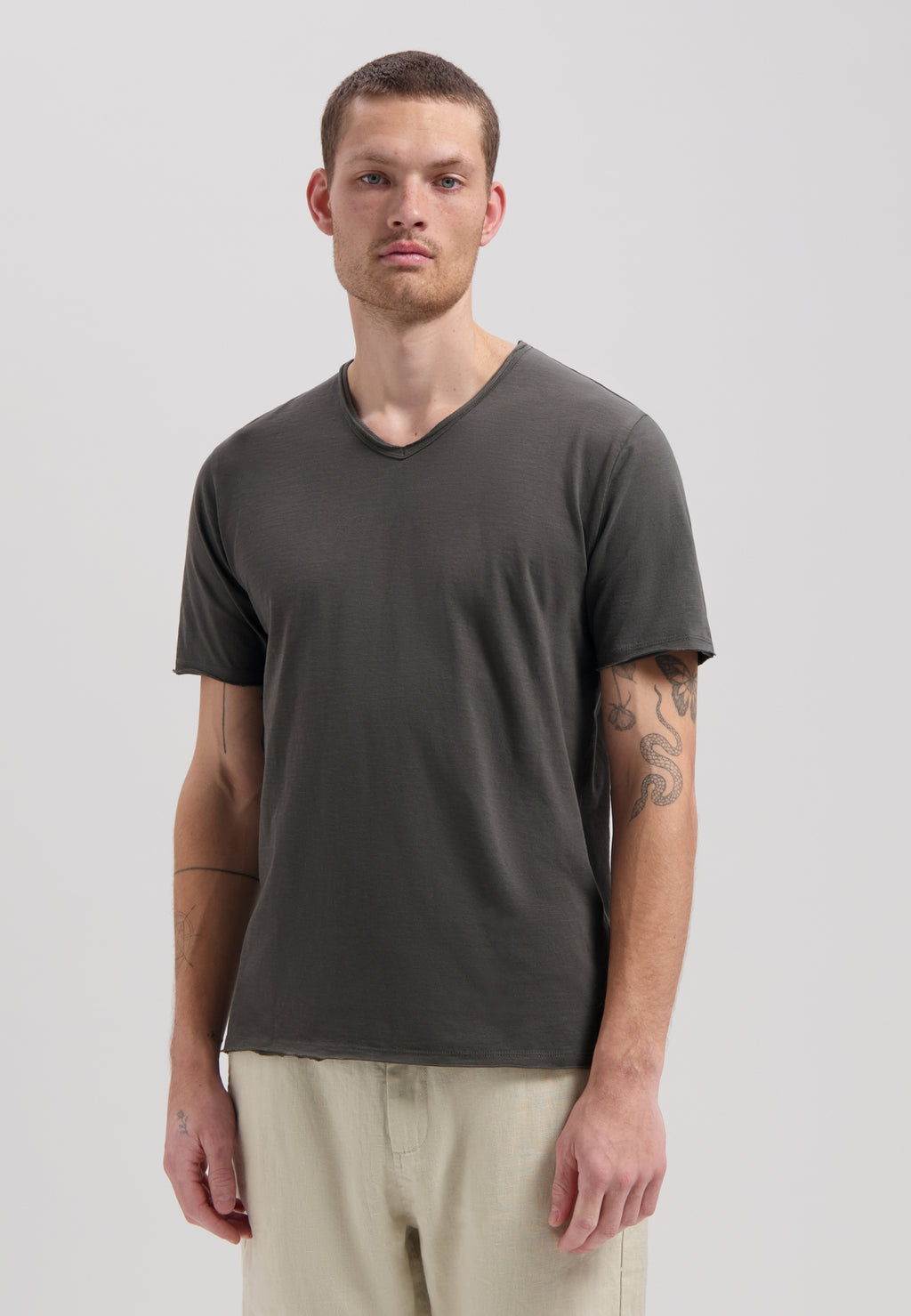 T-shirts korte mouw grijs Dstrezzed