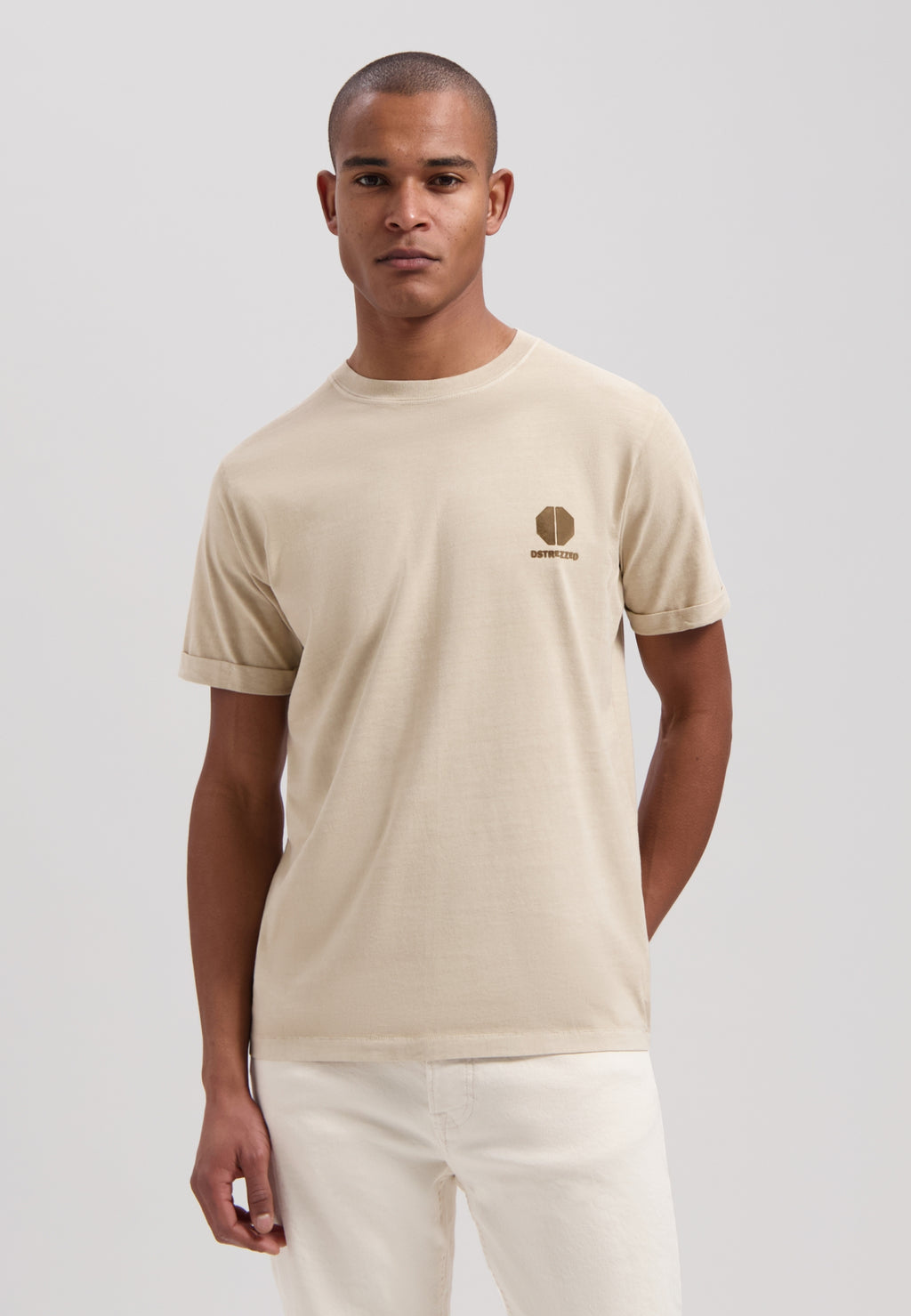 T-shirts korte mouw beige Dstrezzed
