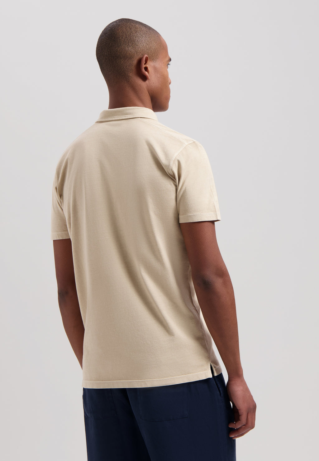 Polo's korte mouw beige Dstrezzed