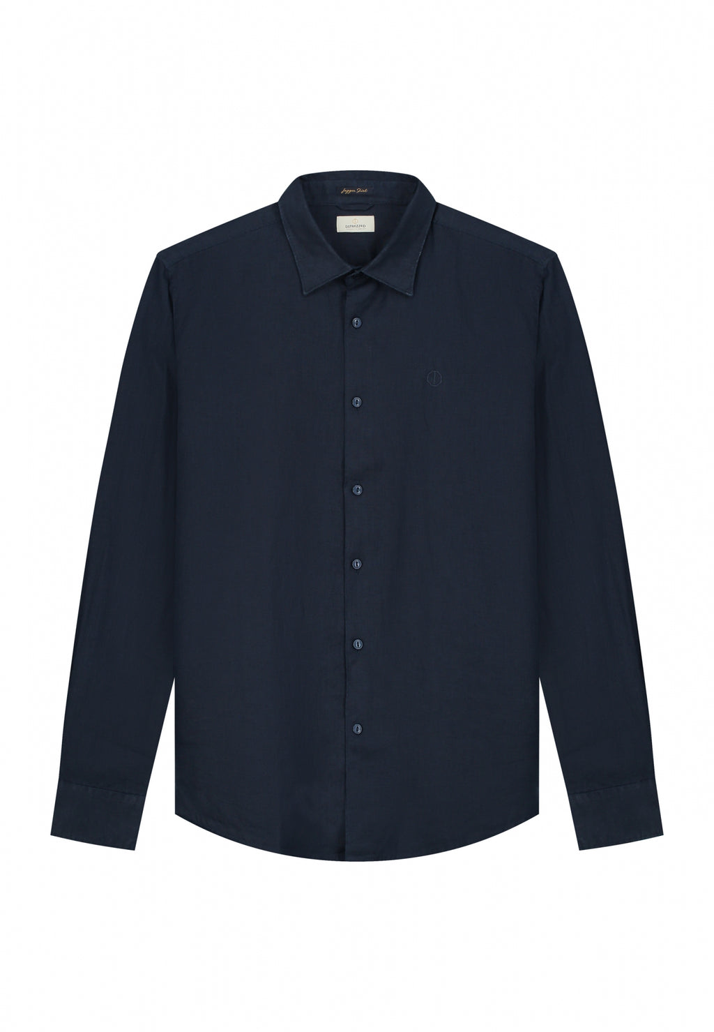 Hemden lange mouw navy Dstrezzed
