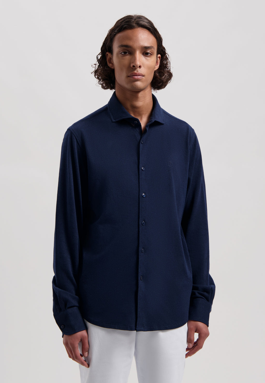 Hemden lange mouw navy Dstrezzed