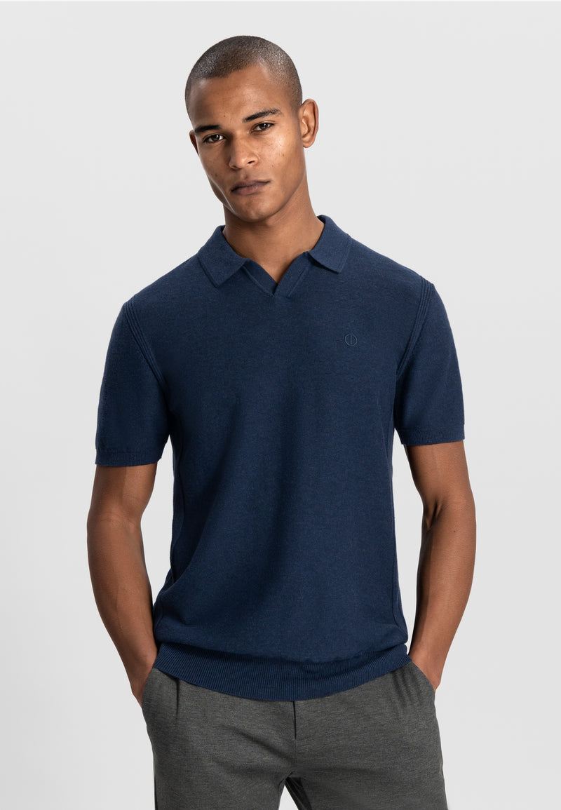 Polo's korte mouw navy Dstrezzed