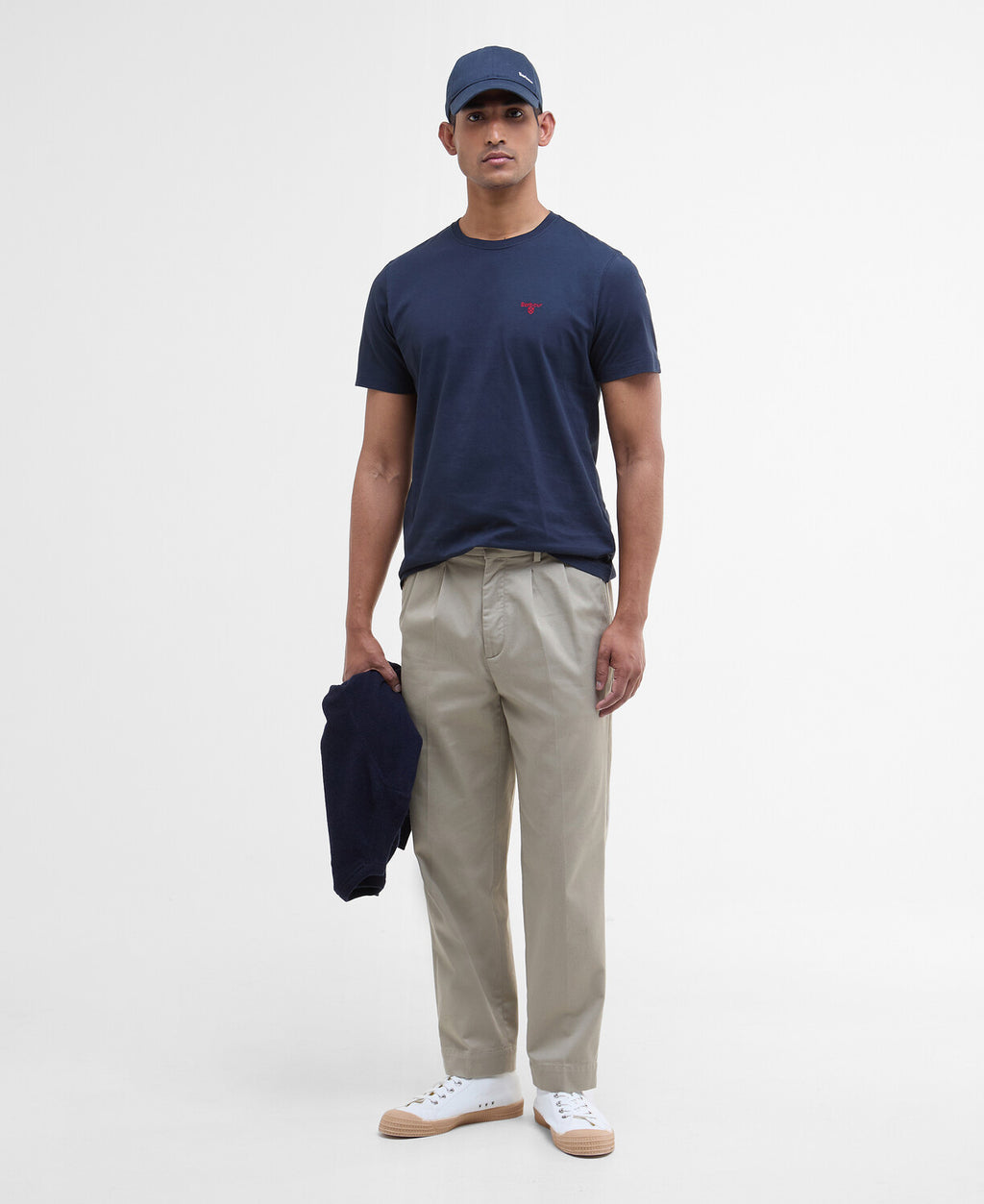 T-shirts korte mouw navy Barbour
