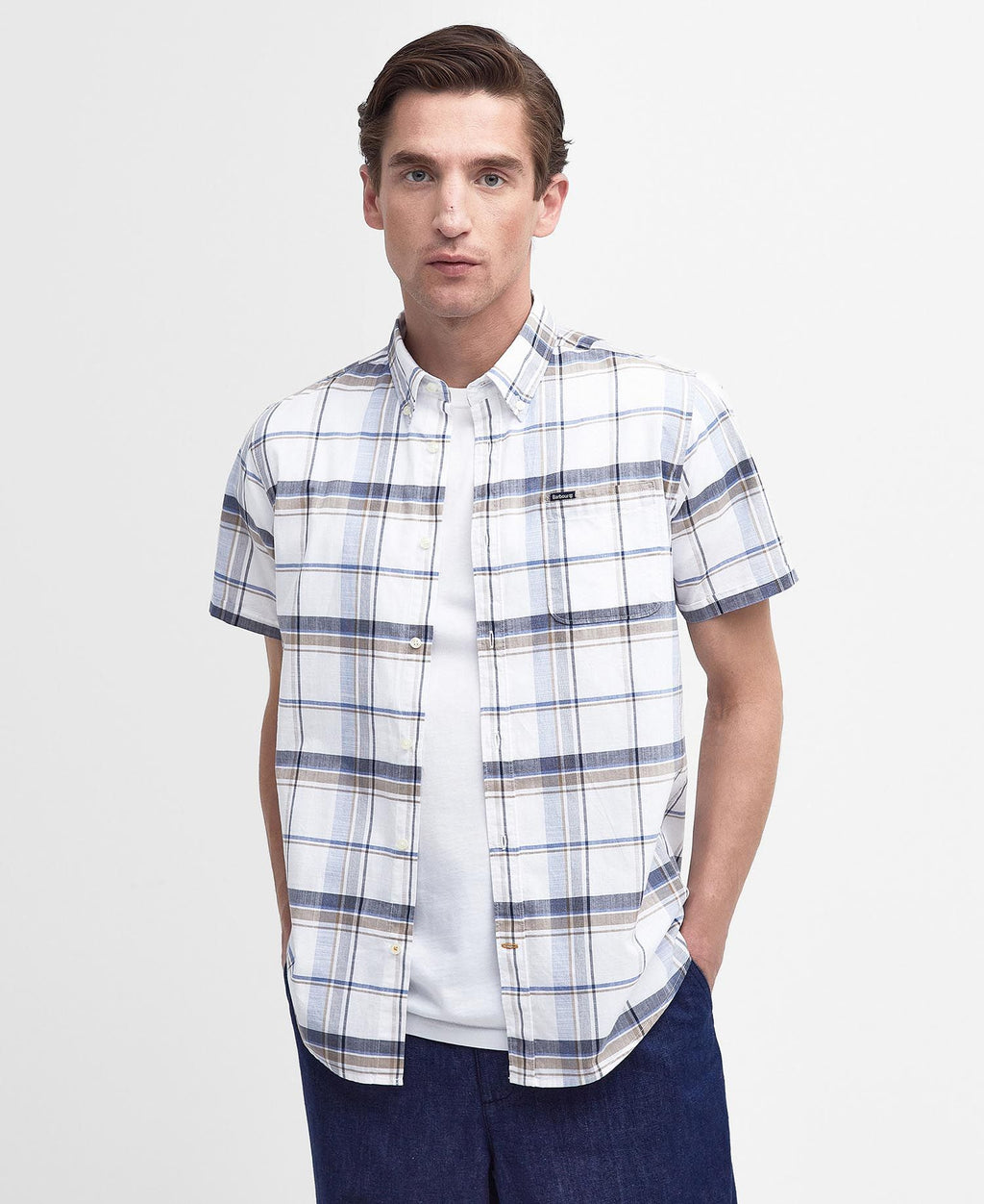 Hemden korte mouw multicolor Barbour