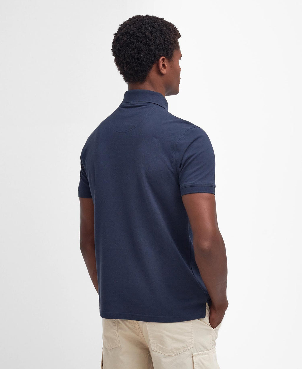 Polo's korte mouw navy Barbour