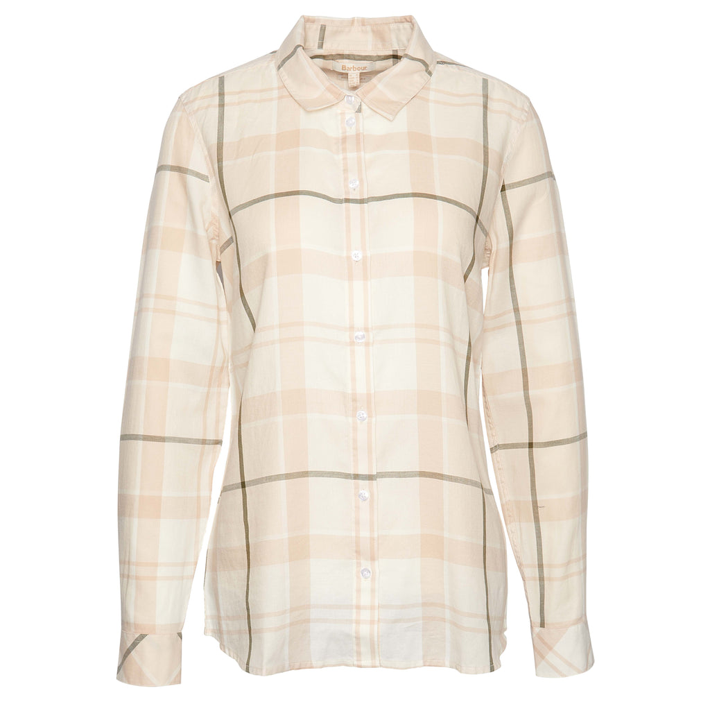 Blouses lange mouw beige Barbour