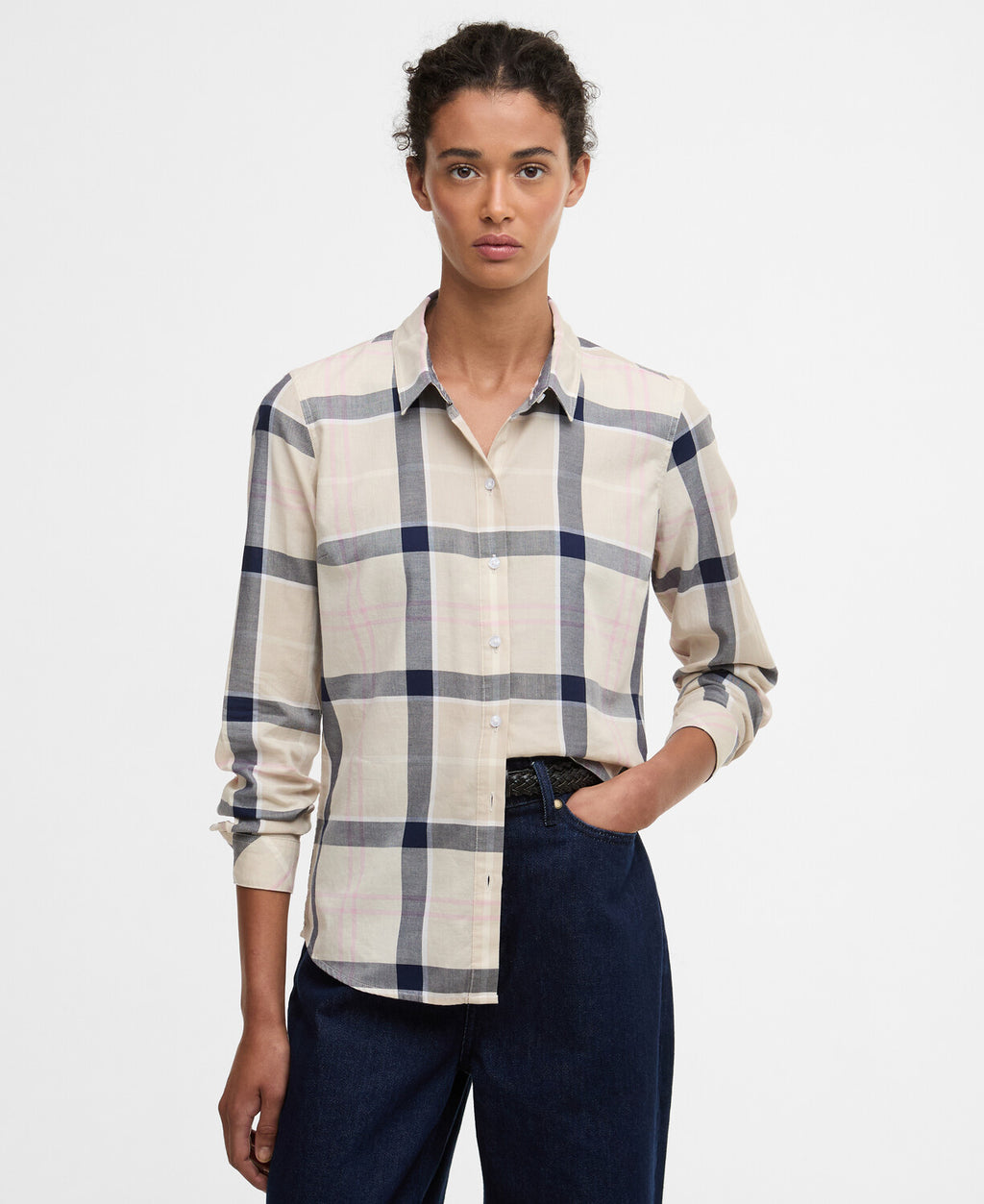 Blouses lange mouw roze Barbour