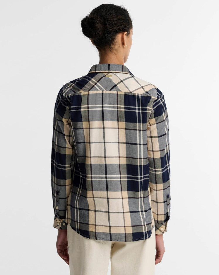 Blouses lange mouw beige Barbour