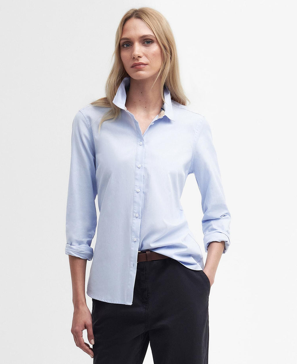 Blouses lange mouw blauw Barbour
