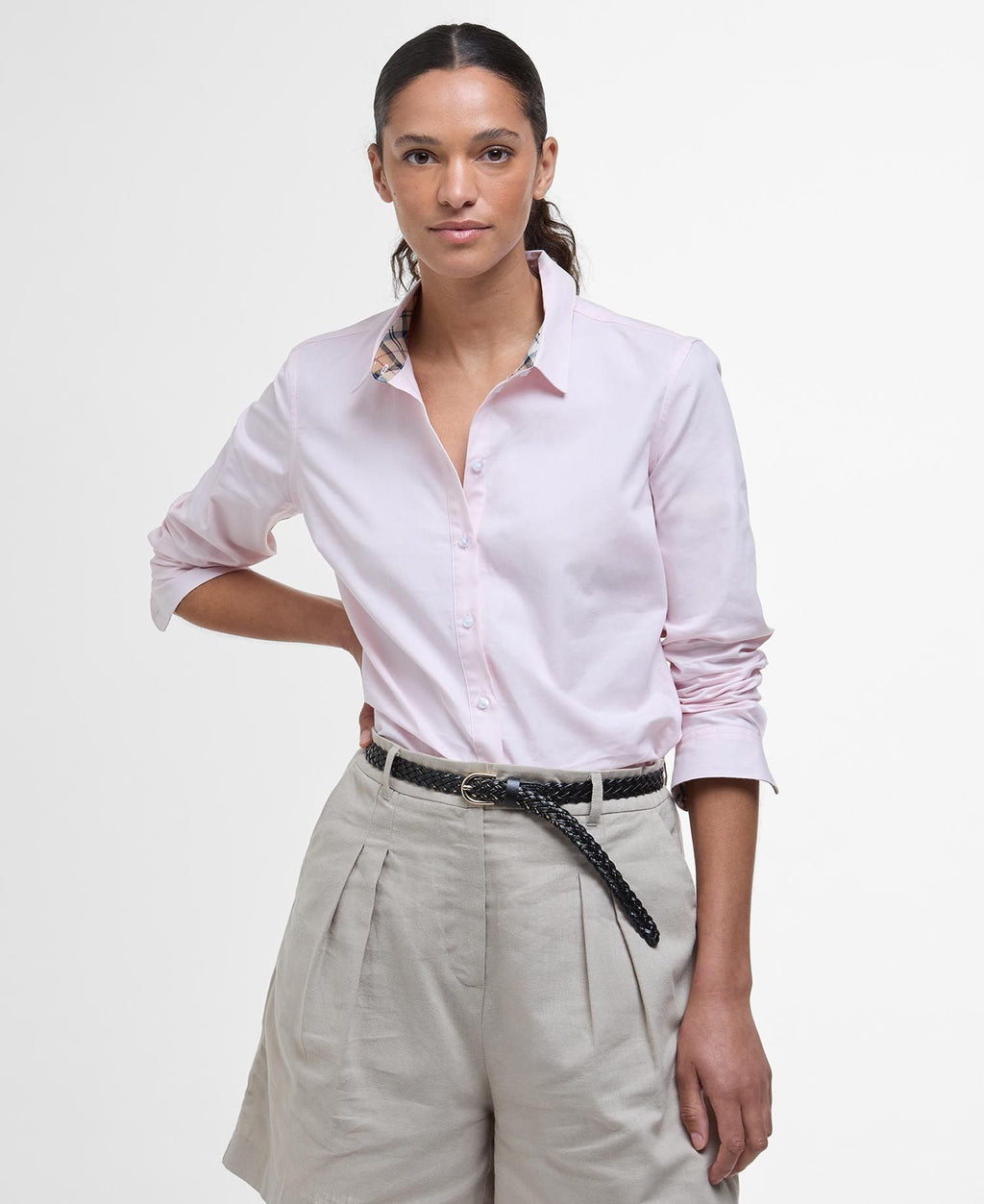 Blouses lange mouw roze Barbour