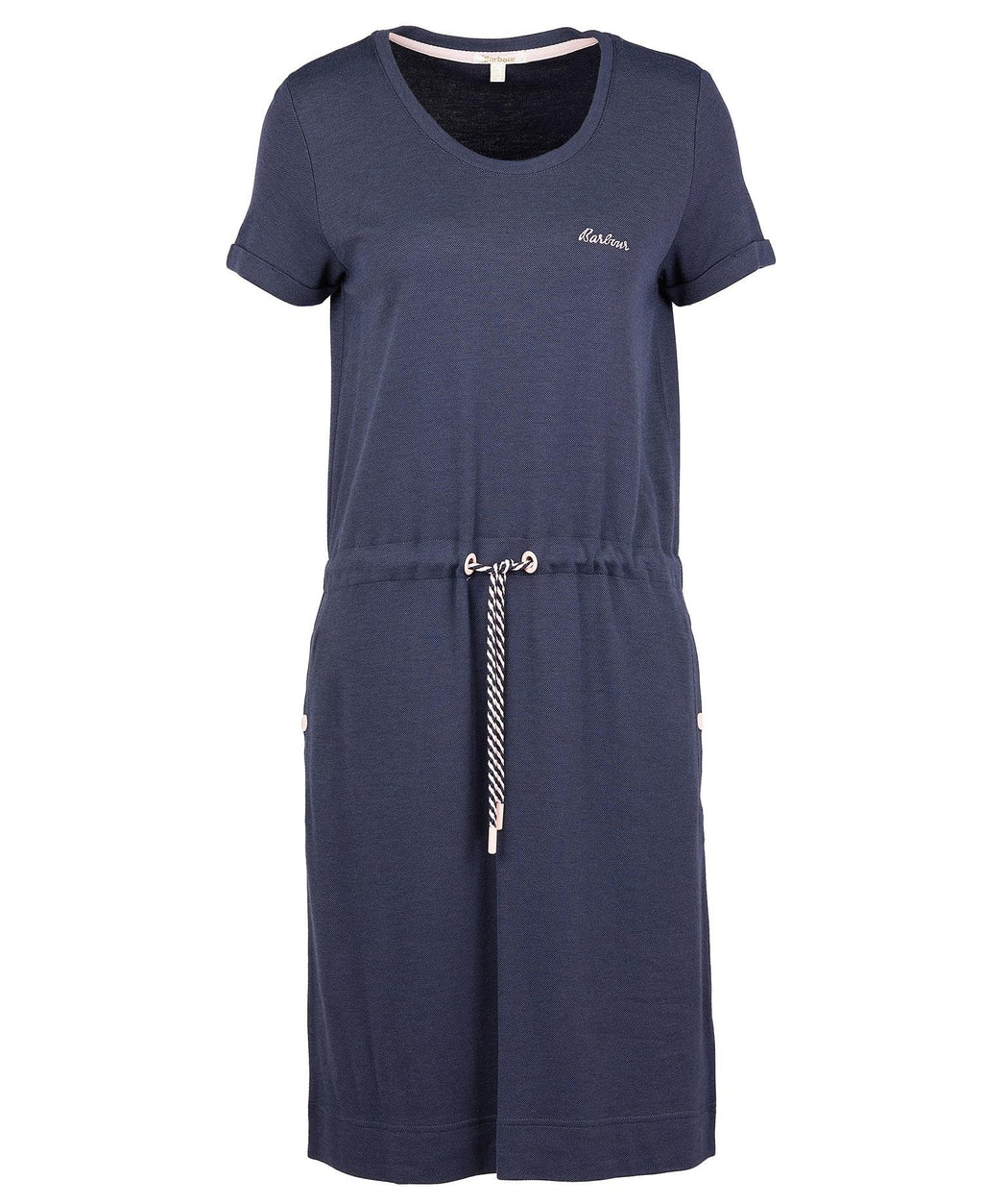 Jurken korte mouw navy Barbour