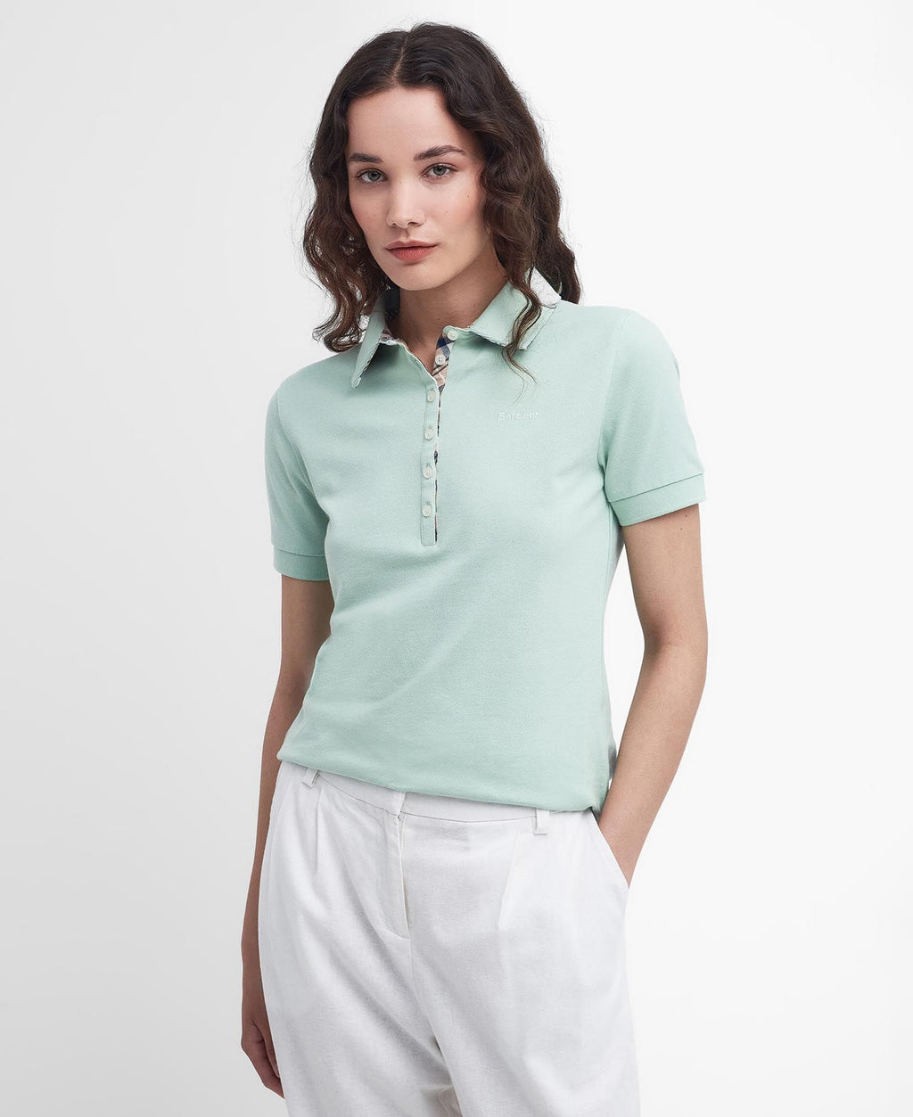 Polo's korte mouw groen Barbour