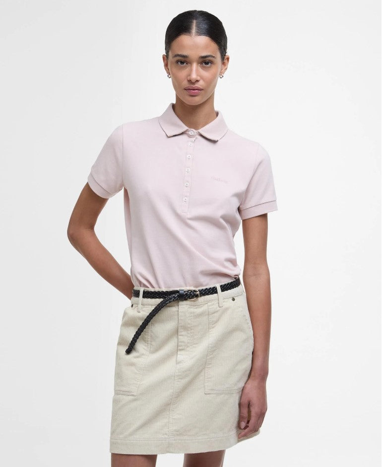 Polo's korte mouw roze Barbour