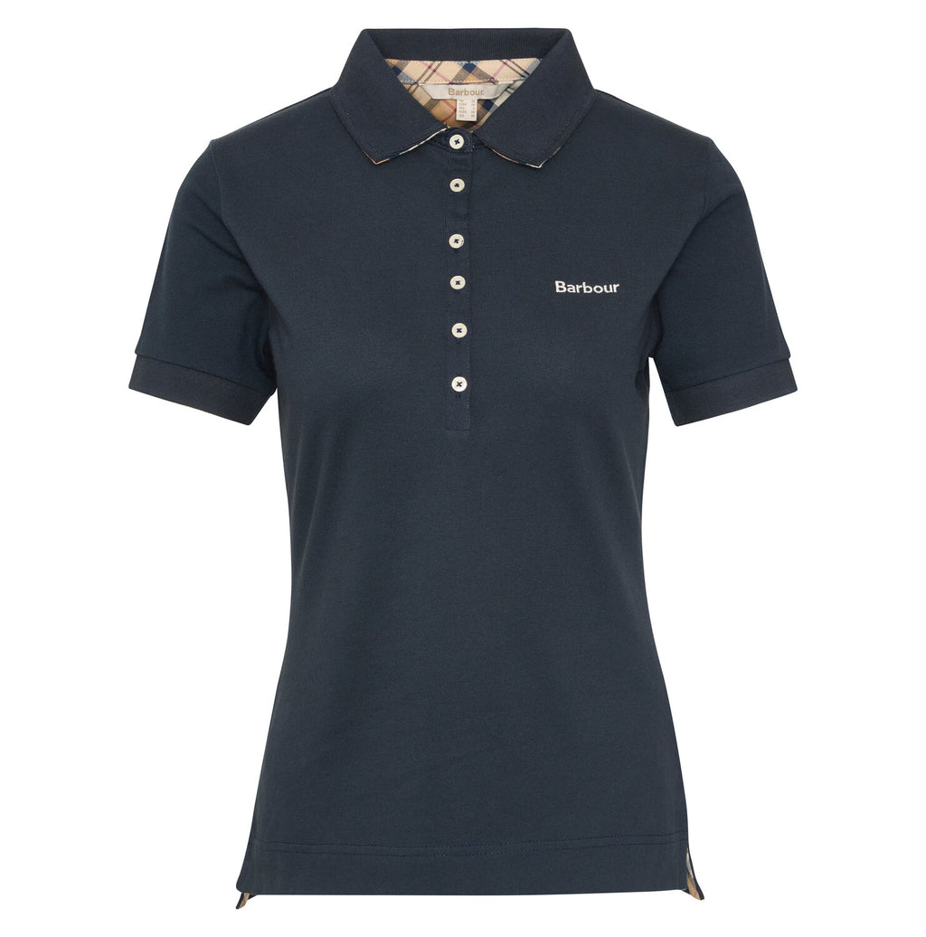 Polo's korte mouw navy Barbour