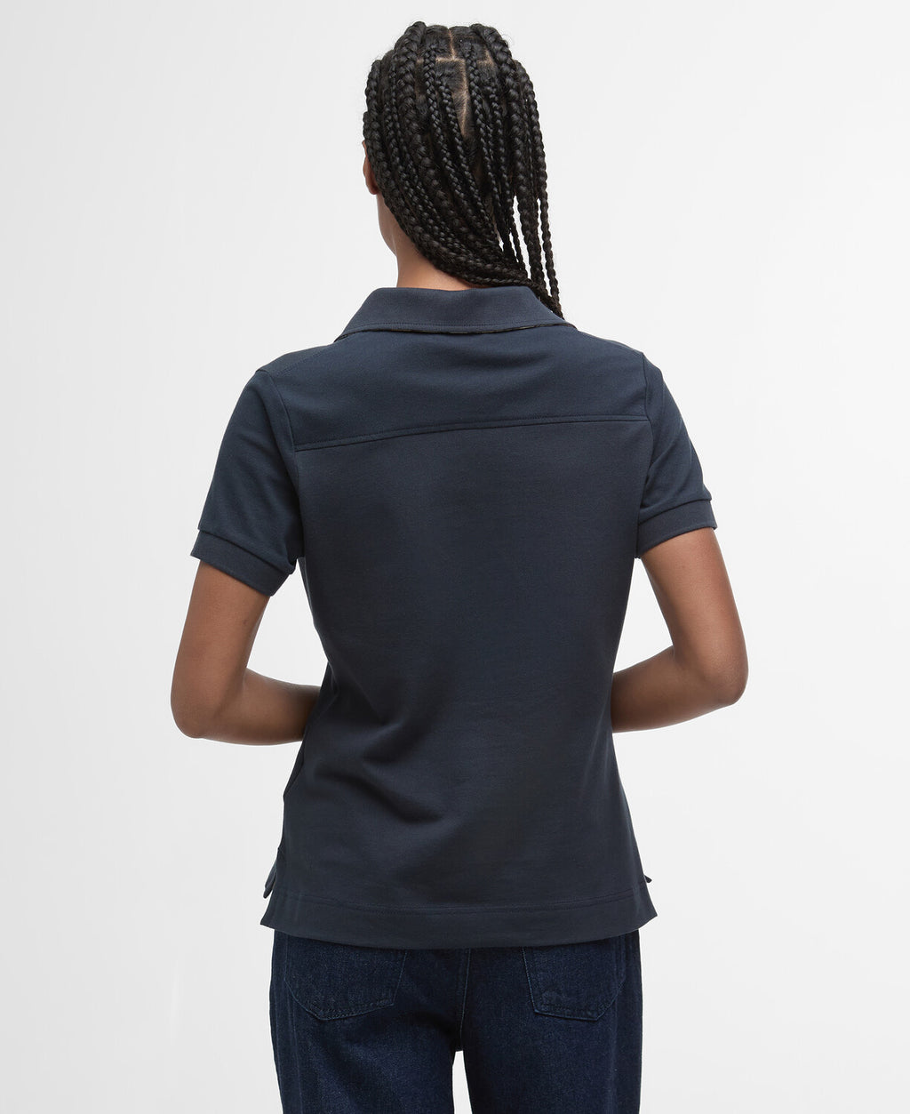 Polo's korte mouw navy Barbour