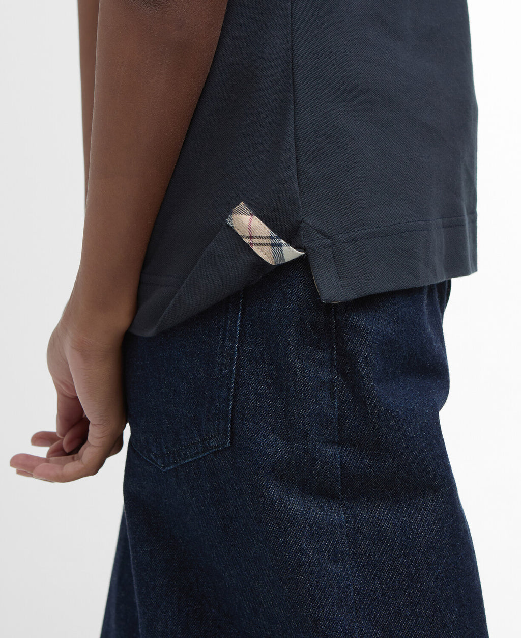 Polo's korte mouw navy Barbour
