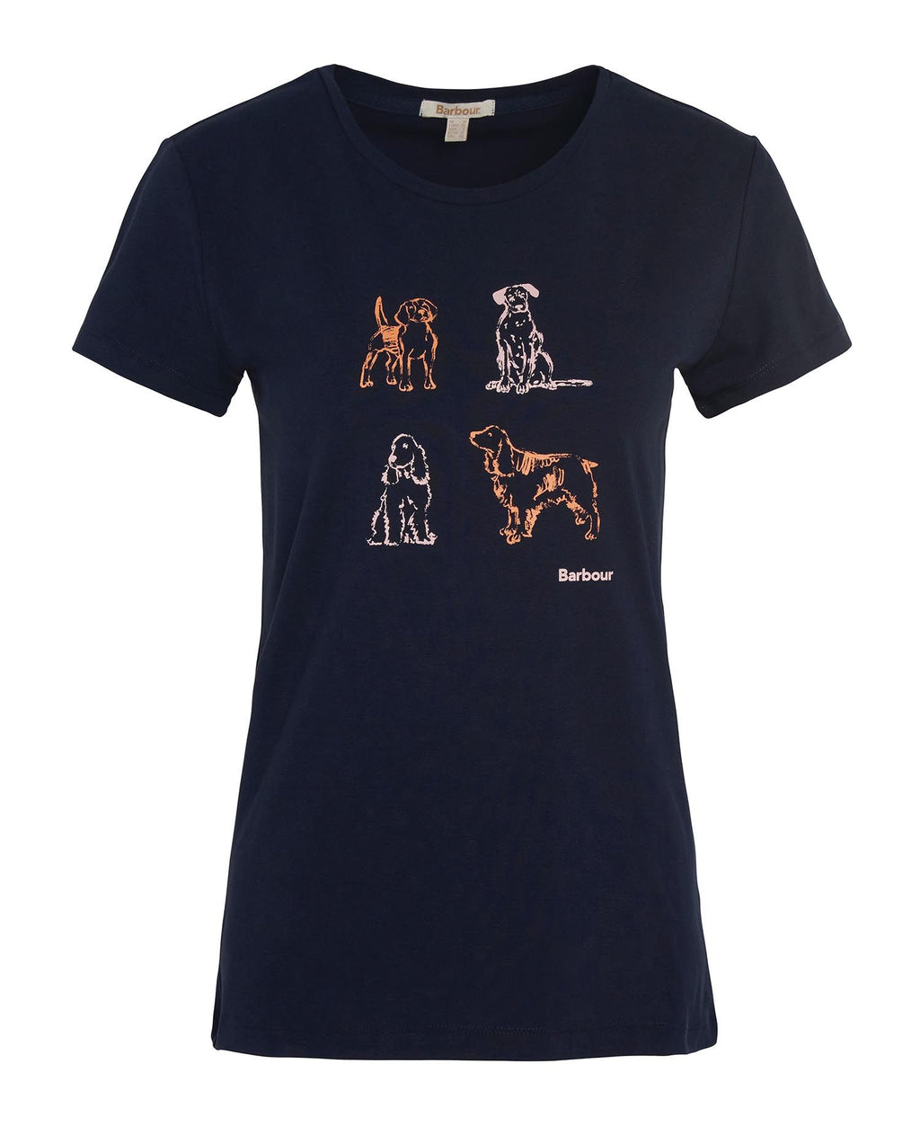 T-shirts korte mouw navy Barbour