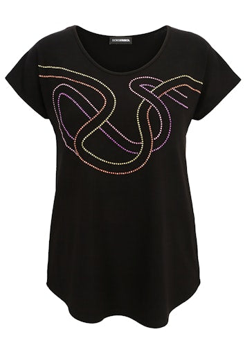 T-shirts korte mouw zwart Doris Streich