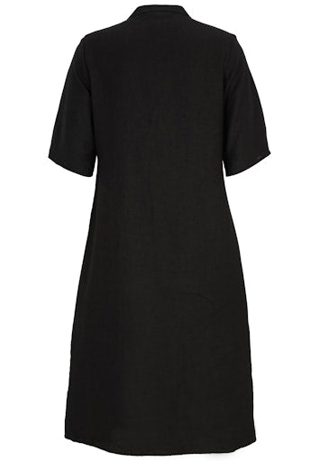 Jurken lange mouw zwart Doris Streich