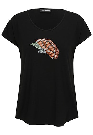 T-shirts korte mouw zwart Doris Streich