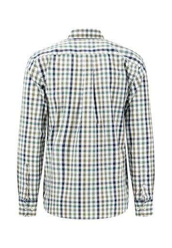 Hemden lange mouw blauw Fynch-Hatton
