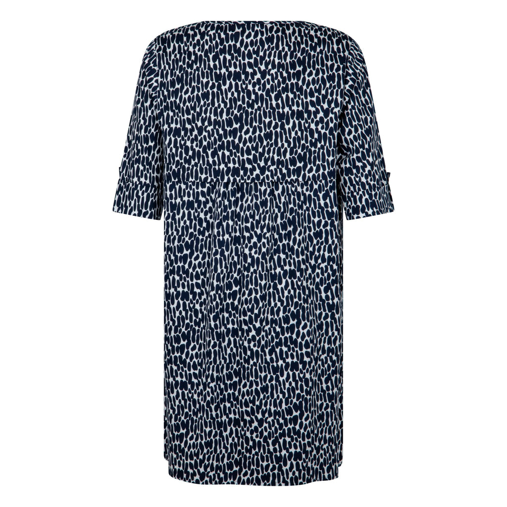 Jurken korte mouw blauw Verpass