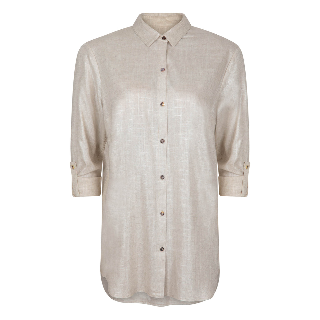 Blouses lange mouw beige Verpass