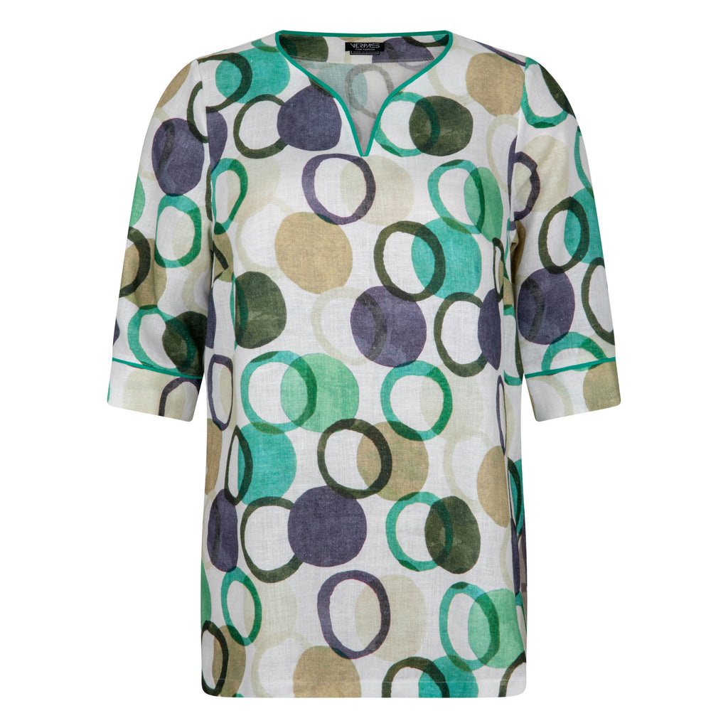 Blouses korte mouw groen Verpass