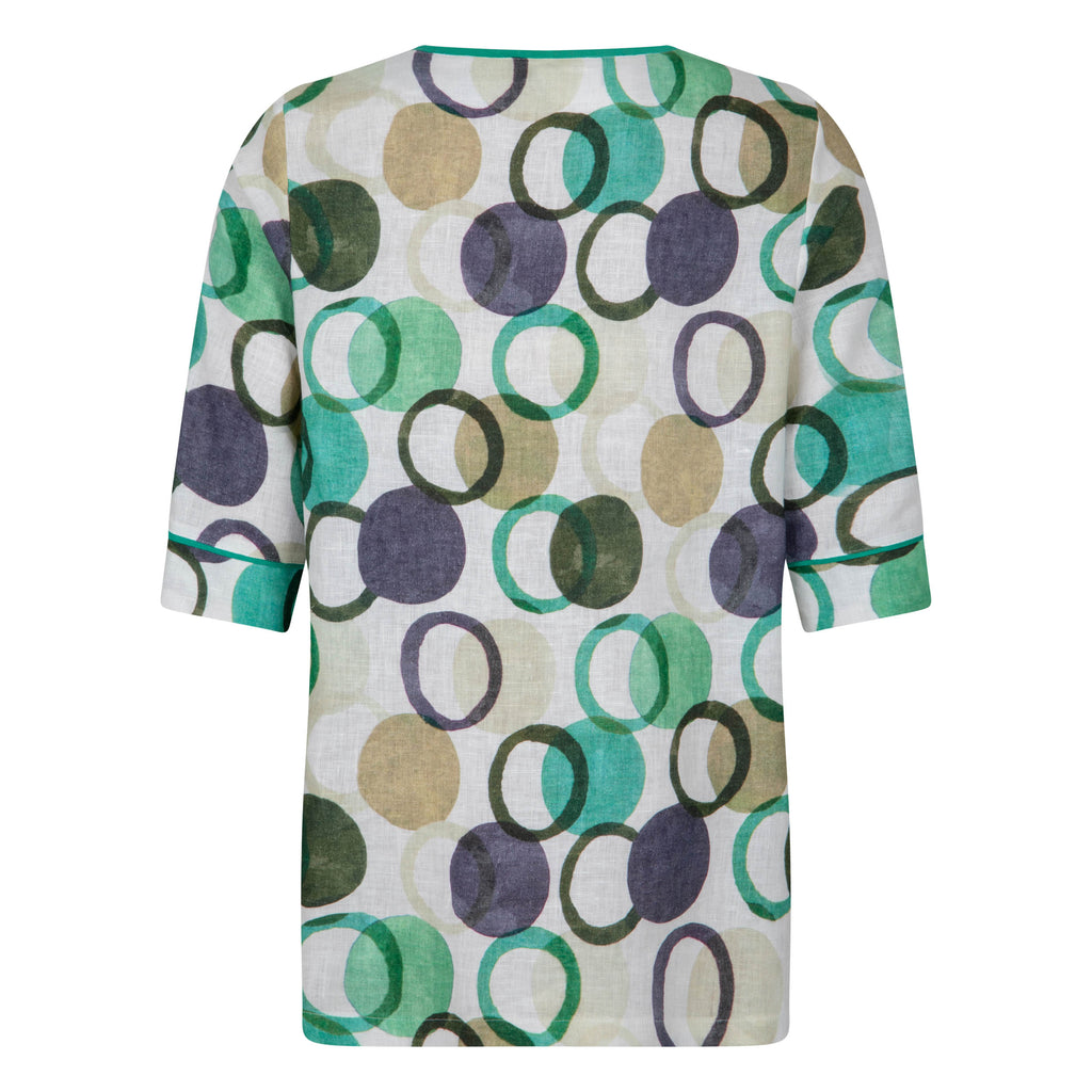Blouses korte mouw groen Verpass