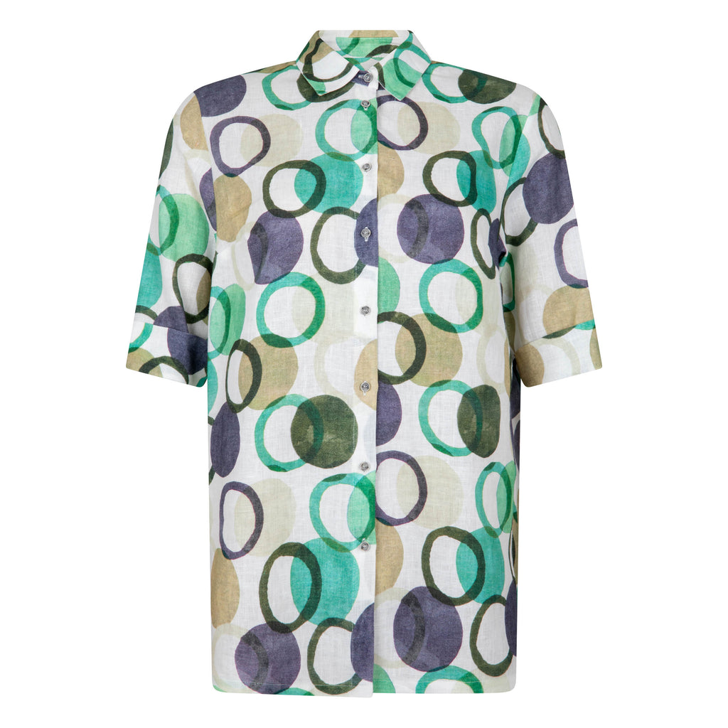 Blouses korte mouw groen Verpass