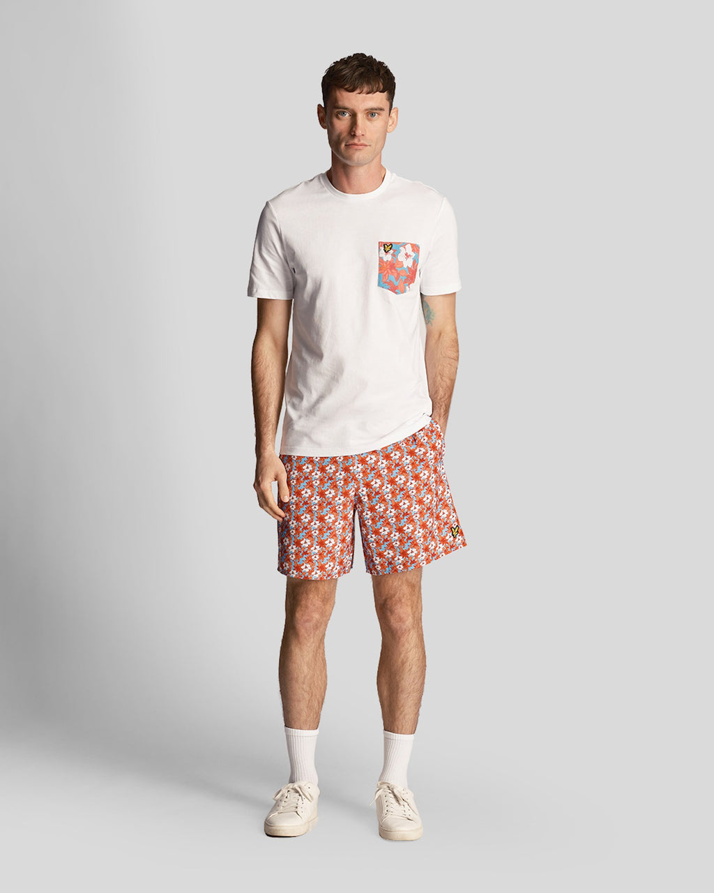 Zwembroeken oranje Lyle & Scott