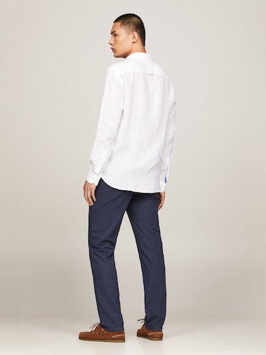 Hemden lange mouw wit Tommy Hilfiger