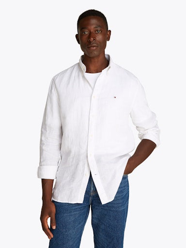 Hemden lange mouw wit Tommy Hilfiger