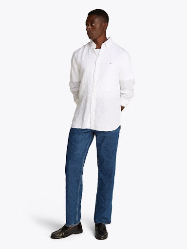 Hemden lange mouw wit Tommy Hilfiger