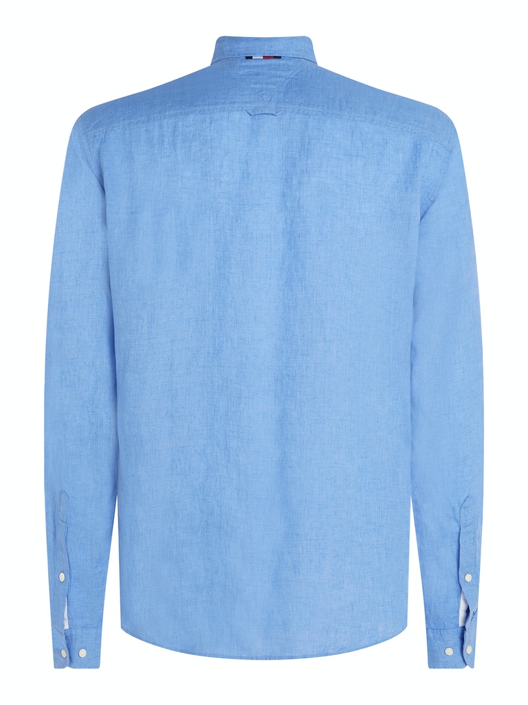 Hemden lange mouw blauw Tommy Hilfiger