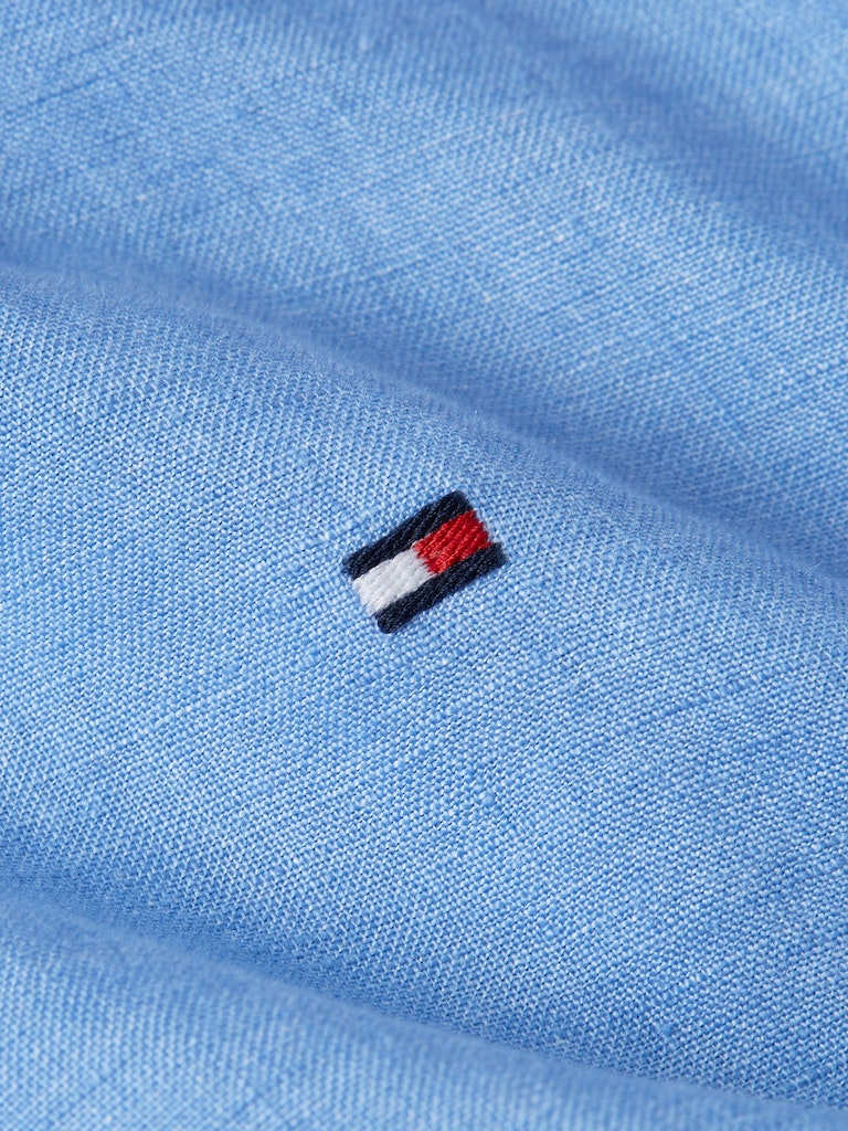 Hemden lange mouw blauw Tommy Hilfiger