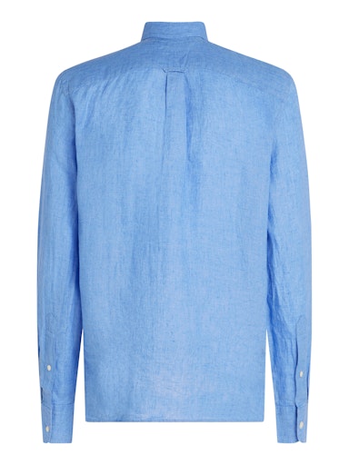 Hemden lange mouw blauw Tommy Hilfiger