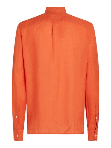 Hemden lange mouw oranje Tommy Hilfiger