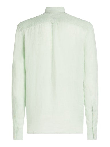 Hemden lange mouw groen Tommy Hilfiger