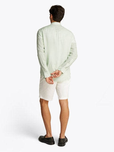 Hemden lange mouw groen Tommy Hilfiger