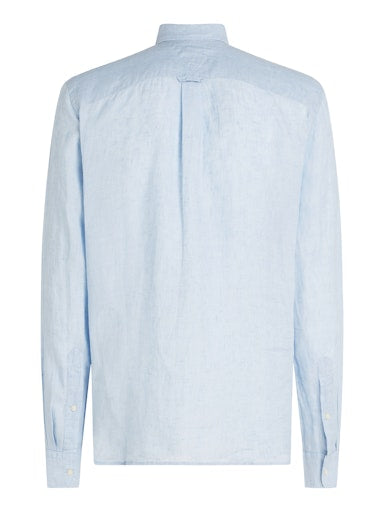 Hemden lange mouw blauw Tommy Hilfiger