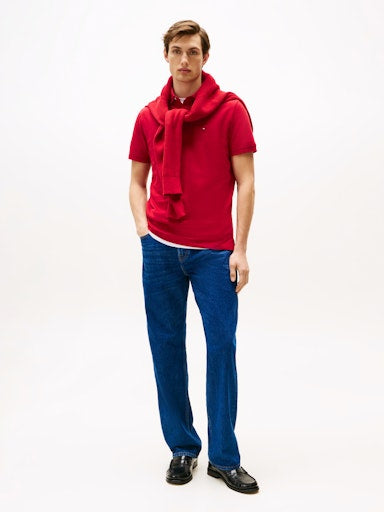 Polo's korte mouw rood Tommy Hilfiger