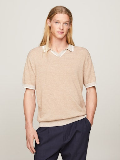 Polo's korte mouw beige Tommy Hilfiger