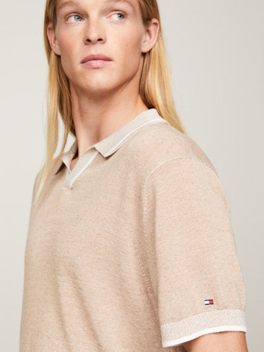 Polo's korte mouw beige Tommy Hilfiger