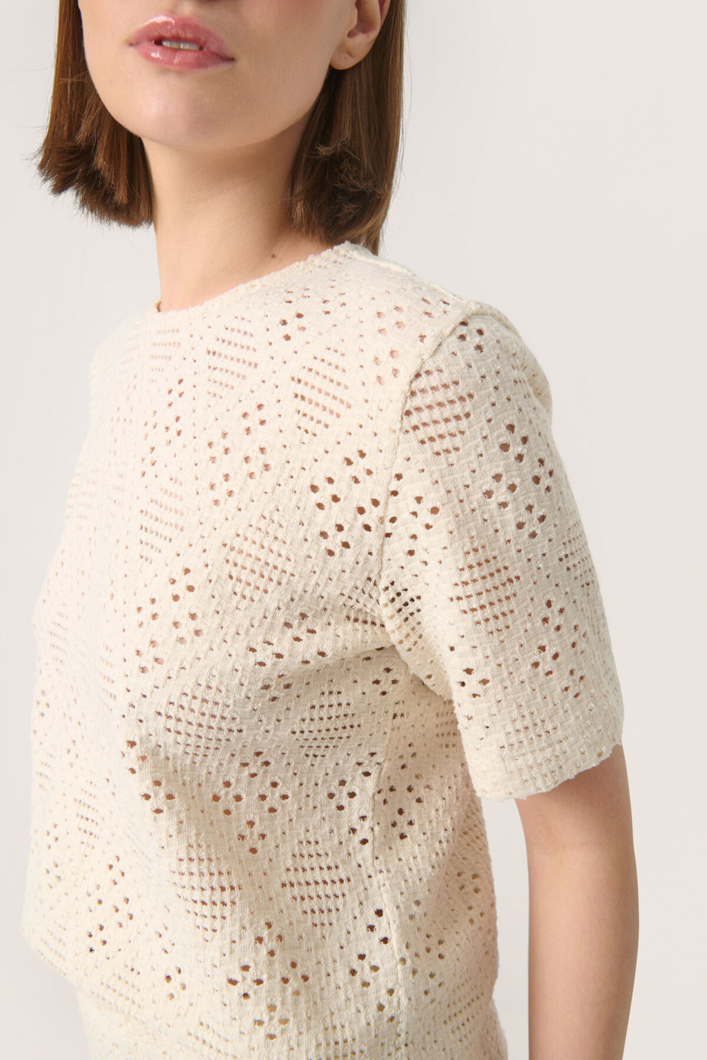 T-shirts korte mouw beige Soaked In Luxury