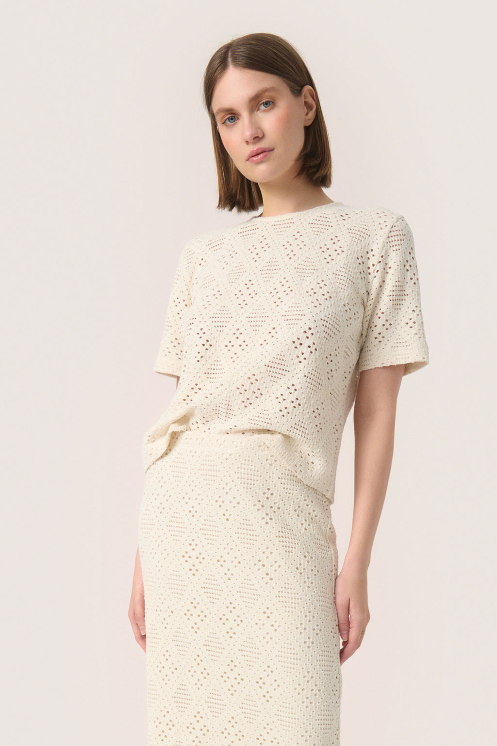 T-shirts korte mouw beige Soaked In Luxury