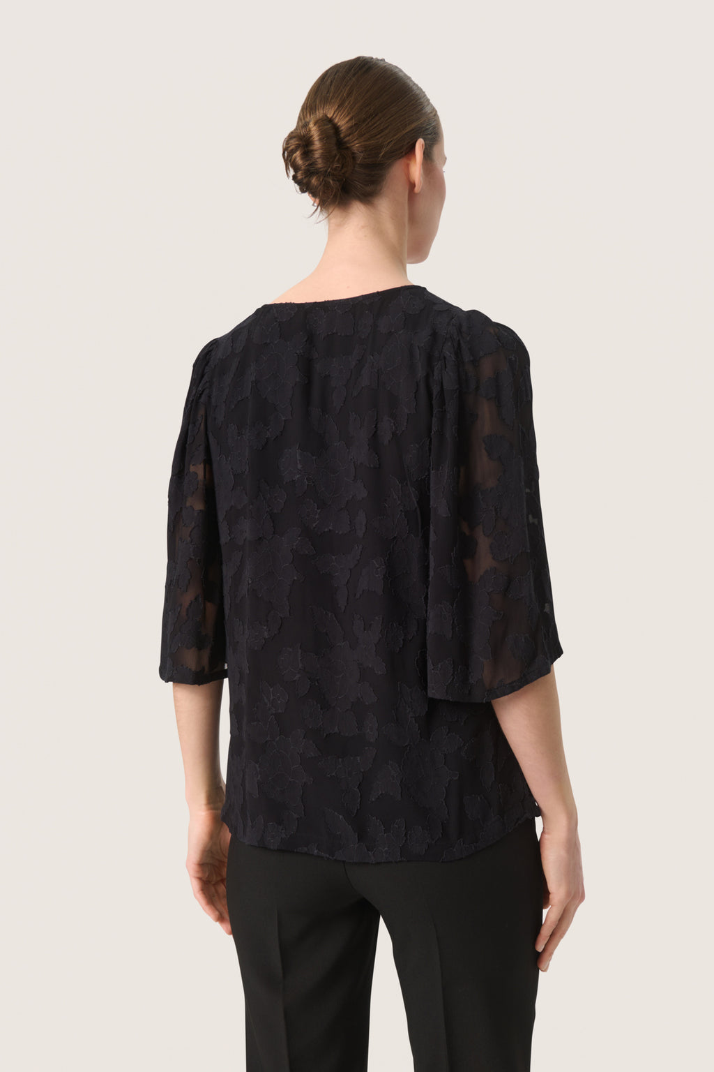 Blouses korte mouw zwart Soaked In Luxury